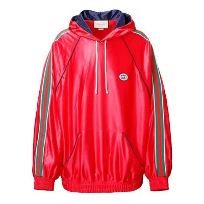 Gucci Ss21 Taped Hooded Track Jacket 'red'