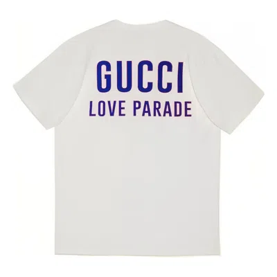 Gucci Ss22 Love Parade Logo Tee 'white Purple'