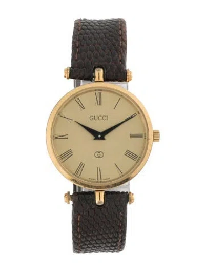 Pre-owned Gucci Stack Watch In Multi