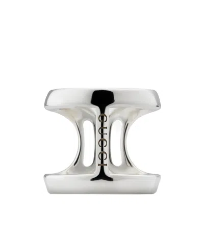 Gucci Staffa Ring In Metallic