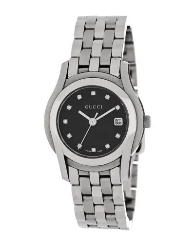 Gucci Stainless Steel Diamond 5500l Quartz Watch (authentic Pre-loved)