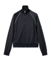 Gucci Gg Nylon And Jersey Zip Jacket In Black
