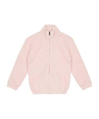 Gucci Kids' Standcollar Fullzip Jacket In Pink
