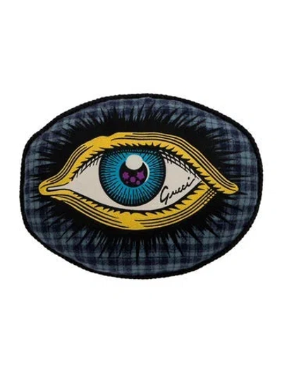 Pre-owned Gucci Star Eye Cushion In Blue