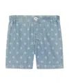 Gucci Star-print Denim Shorts In Blue