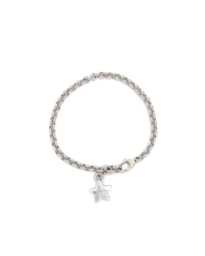 Gucci Star Trademark Charm Bracelet In Silver