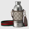 Gucci Steel Bottle With Fabric Holder In Gray