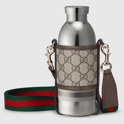 Gucci Steel Bottle With Fabric Holder