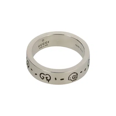 Pre-owned Gucci Sterling Ghost Ring 'silver' | Men's Size 15
