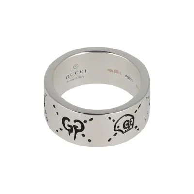 Pre-owned Gucci Sterling Ghost Ring 'silver' | Men's Size 18