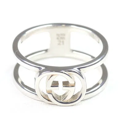Pre-owned Gucci Sterling Silver 925 Band Ring ()