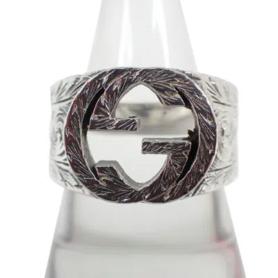 Pre-owned Gucci Sterling Silver 925 Band Ring ()