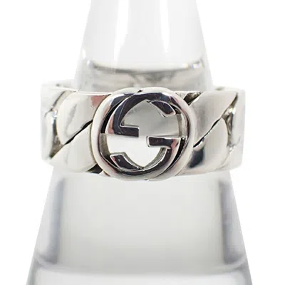 Pre-owned Gucci Sterling Silver 925 Band Ring ()