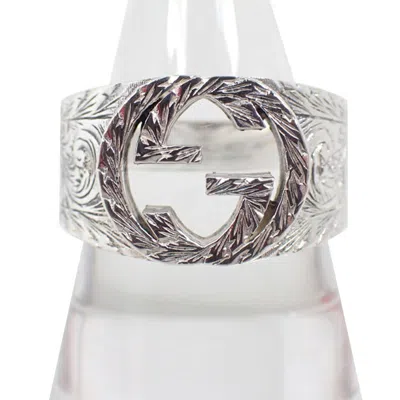 Pre-owned Gucci Sterling Silver 925 Band Ring ()
