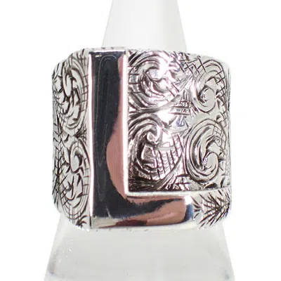 Pre-owned Gucci Sterling Silver 925 Band Ring ()
