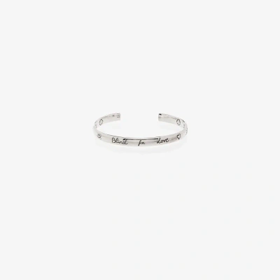 Gucci Sterling Silver Blind For Love Cuff