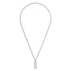 Gucci Silver Diagonal Interlocking G Necklace In Silver