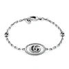 GUCCI GUCCI STERLING SILVER DOUBLE G BRACELET