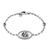 Gucci Sterling Silver Double G Bracelet In Silver-tone