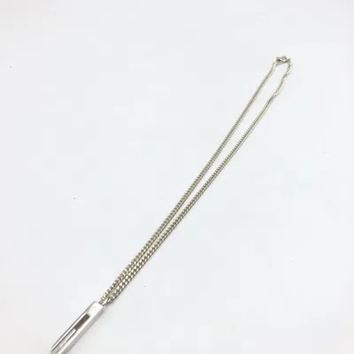 Pre-owned Gucci Sterling Silver G Bar Pendant Women's Necklace ()