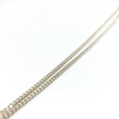 Pre-owned Gucci Sterling Silver G Bar Pendant Women's Necklace ()