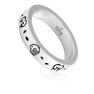 Gucci Sterling Silver Gg Ghost Ring In Silver Tone