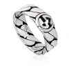 Gucci Sterling Silver Interlocking G Ring In Silver