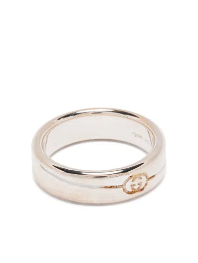 Gucci Sterling Silver Interlocking G Ring