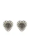 Gucci Womens Silver Heart-shaped Sterling-silver And Mother Of Pearl Stud Earrings In Silver