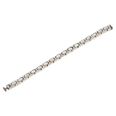 Pre-owned Gucci Sterling Silver Link Bracelet In Multi