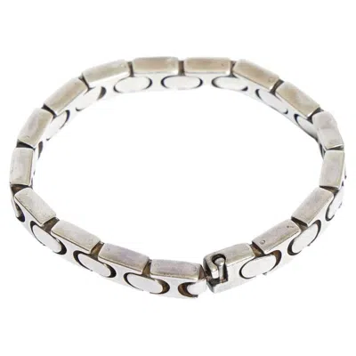 Pre-owned Gucci Sterling Silver Link Bracelet In Multi