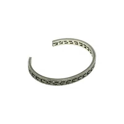 Pre-owned Gucci Sterling Square G Cuff 'silver' | Men's Size 17