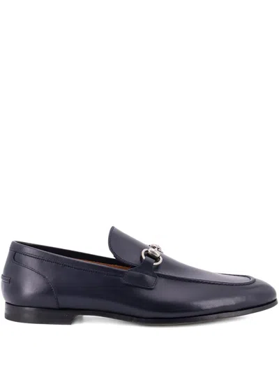 Gucci Jordaan Leather Loafers In Black