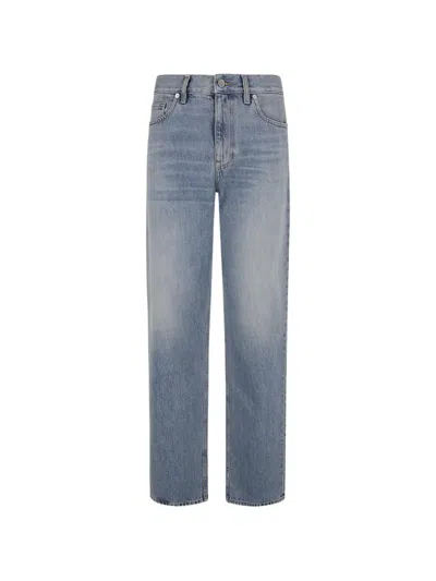 Gucci Stonewashed Wide-leg Jeans In Blue