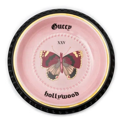 Gucci Storage Plate With Butterfly Home In Pink