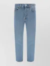 Gucci Straight Cotton Jeans With Back Patch Pockets
