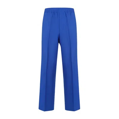Gucci Straight Electric Blue Cotton Pants