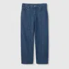 Gucci Women Straigh Leg Denim Jeans In Blue