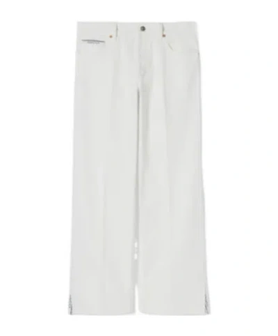 Gucci Straight Fit Denim Pants In White