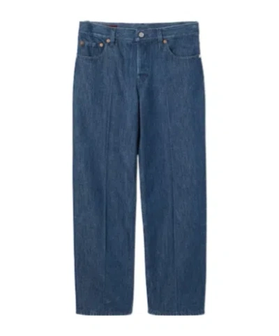 Gucci Straight Jeans In Blue