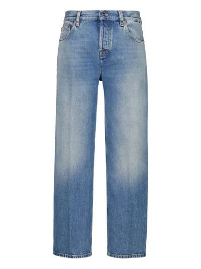 Gucci Straight-leg Denim Trousers In Blue