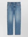 Gucci Straight Leg Faded Effect Five Pocket Trousers In Blue