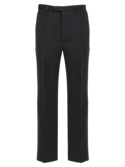 GUCCI GUCCI STRAIGHT LEG FORMAL TROUSERS WITH CLASSIC CLOSURE AND STRETCHED FOLD
