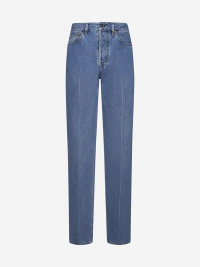Gucci Straight-leg Jeans In Brown