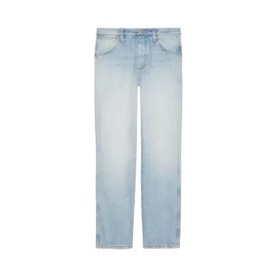 Pre-owned Gucci Straight Leg Jeans 'light Blue' | Men's Size 32