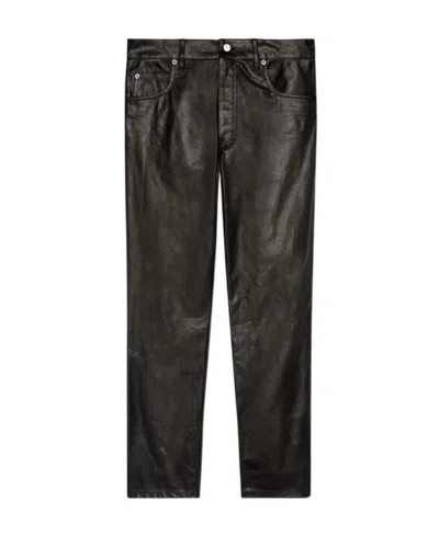 Gucci Straight-leg Leather Trousers In Black | ModeSens