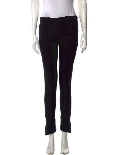 Pre-owned Gucci Straight Leg Pants In Black