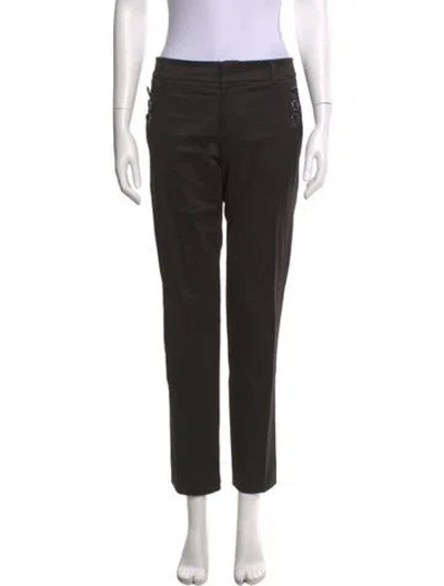 Pre-owned Gucci Straight Leg Pants In Black