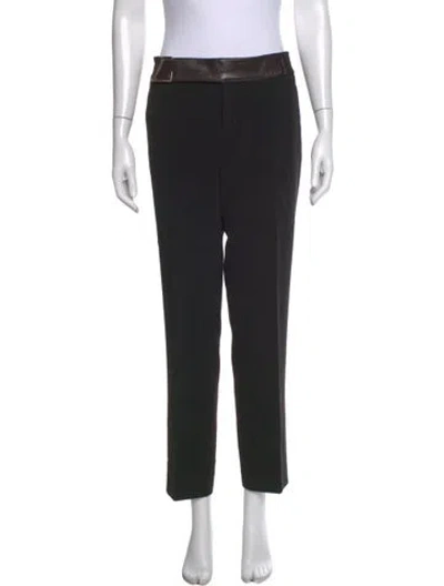 Pre-owned Gucci Straight Leg Pants In Black
