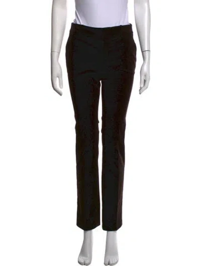 Pre-owned Gucci Straight Leg Pants In Black